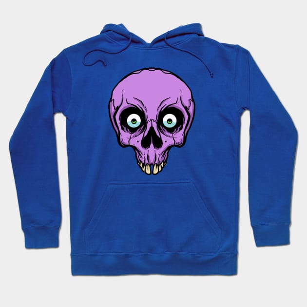 Purple Skull Hoodie by RealmsOfNowhere